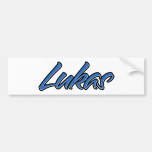 Para Coche Lukas Nombre azul Aufkleber Pegatina Autoaufkleber