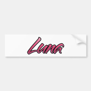 Para Coche Luna Pegatina Aufkleber rosa oscuro
