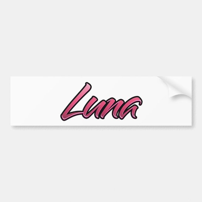 Para Coche Luna Pegatina Aufkleber rosa oscuro (Frente)