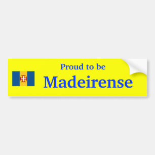 Para Coche Madeira - orgullosa ser pegatina de Madeirense