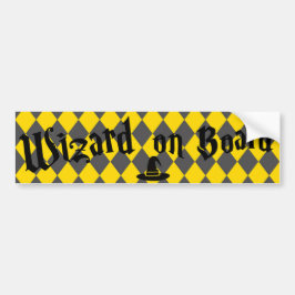 Para Coche Mago a Bordo, negro y amarillo, Pegatina de Parach