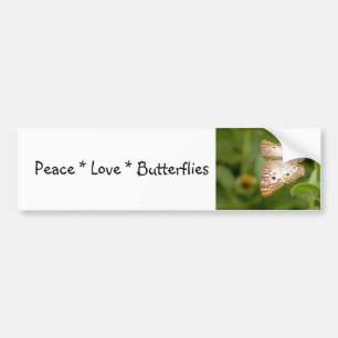 Para Coche Mariposas de amor por la paz Pegatina de parachoqu