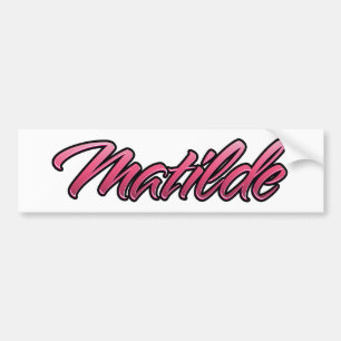 Para Coche Matilde Pegatina de Aufkleber rosa descolorido