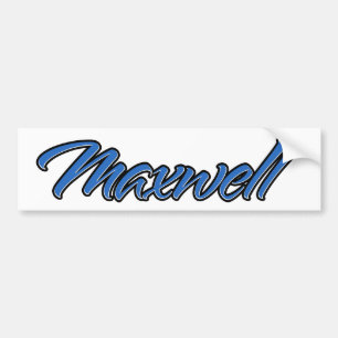 Para Coche Maxwell Name blue Aufkleber Pegatina Autoaufkleber
