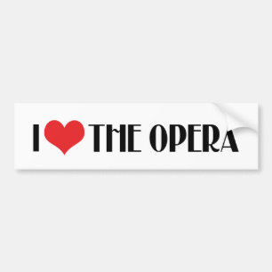Para Coche Me Encanta El Pegatina De La Ópera.