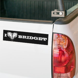 Para Coche Me Encanta La Pegatina De Bridget Bumper