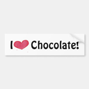 Para Coche Me encanta la pegatina del parachoques de chocolat