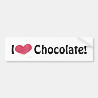 Para Coche Me encanta la pegatina del parachoques de chocolat