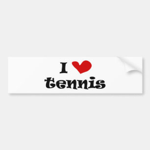 Para Coche Me encanta la pegatina del parachoques de tenis co