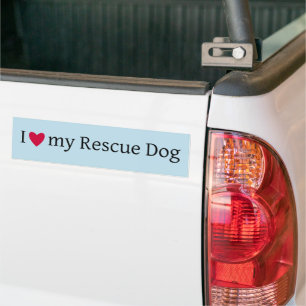 Para Coche Me encanta la pegatina del parachoques del perro d