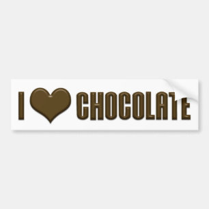 Para Coche Me encanta pegatina de chocolate