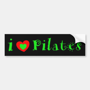 Para Coche Me encantan los Pilates - Pegatina de parachoques