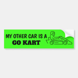 Para Coche Mi otro auto es un Pegatina de Go Kart