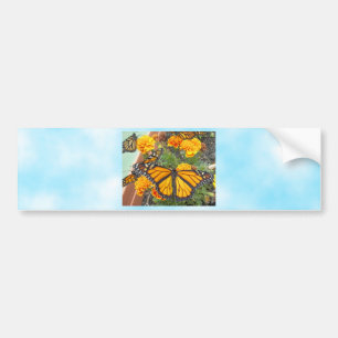 Para Coche Mi pegatina del parachoques de mariposas monarca