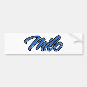 Para Coche Milo Nombre azul Aufkleber Pegatina Autoaufkleber