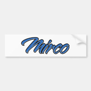 Para Coche Mirco Nombre azul Aufkleber Pegatina Autoaufkleber