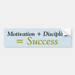 Para Coche Motivación + Pegatina de Disicipline = del éxito
