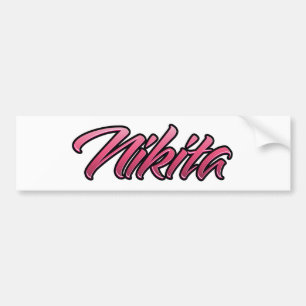 Para Coche Nikita, Pegatina de Aufkleber rosa descolorido