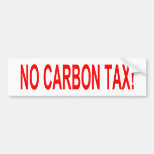 Para Coche Ningún pegatina del impuesto del carbono