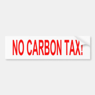 Para Coche Ningún pegatina del impuesto del carbono