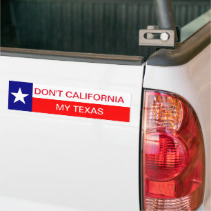 Para Coche No califiques mi Texas, pegatina del parachoques t