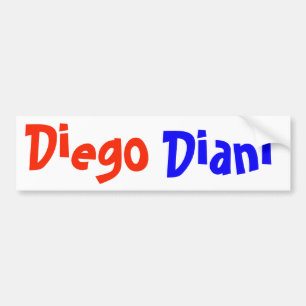Para Coche Nombra al pegatina de Diego y de Diani