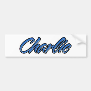 Para Coche Nombre Charlie azul Aufkleber Pegatina Autoaufkleb