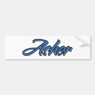 Para Coche Nombre de Asher azul Aufkleber Pegatina Autoaufkle