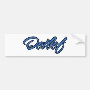Para Coche Nombre de Detlef azul Aufkleber Pegatina Autoaufkl