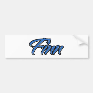 Para Coche Nombre de Finn azul Aufkleber Pegatina Autoaufkleb