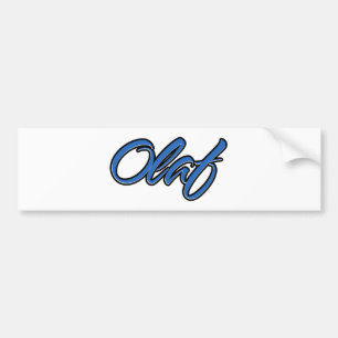 Para Coche Nombre de Olaf azul Aufkleber Pegatina Autoaufkleb