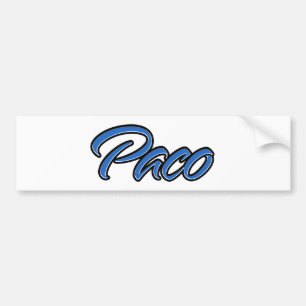 Para Coche Nombre de Paco azul Aufkleber Pegatina Autoaufkleb