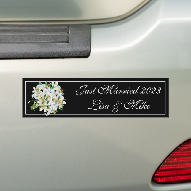 Para Coche Nombre personalizado sólo pegatina de parachoques  (en coche)