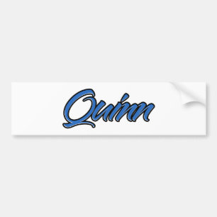 Para Coche Nombre Quinn azul Aufkleber Pegatina Autoaufkleber