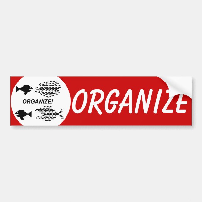 Para Coche Organizar la pegatina del parachoques (Frente)