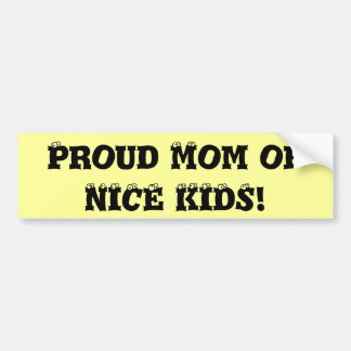 Para Coche ¡Orgullosa mamá de NICE KIDS! Pegatina rectangular