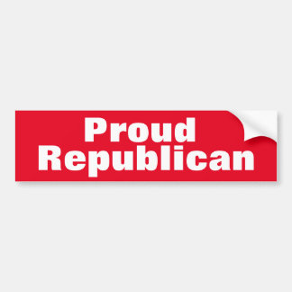 Para Coche Orgullosa pegatina de parachoques republicana