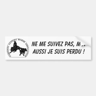 Para Coche Parachoque de Cabernet CHA Blanc de la pegatina