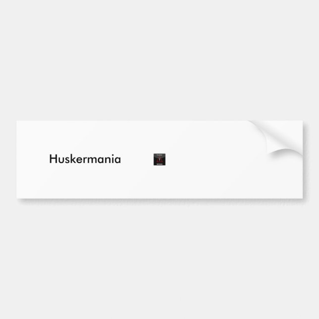 Para Coche Parachoque del pegatina de Huskermania (nuevo (Frente)