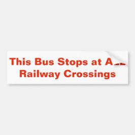 Para Coche Paradas de este autobús en TODO EL pegatina de los