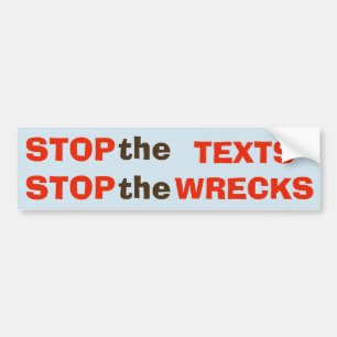 Para Coche Pare los textos - pare al pegatina de las ruinas