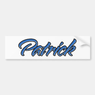 Para Coche Patrick Name blue Aufkleber Pegatina Autoaufkleber