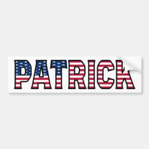 Para Coche Patrick Name Vorname USA Aufkleber Pegatina Auto