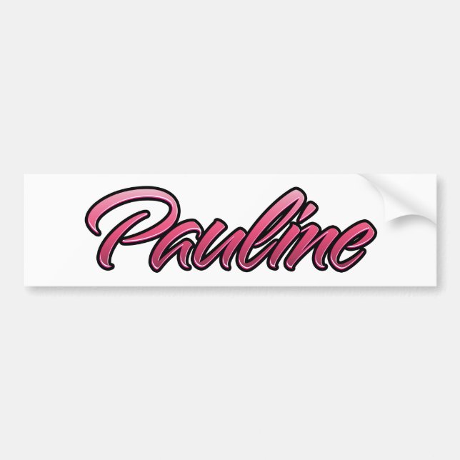Para Coche Pauline descolorida Pegatina Aufkleber (Frente)