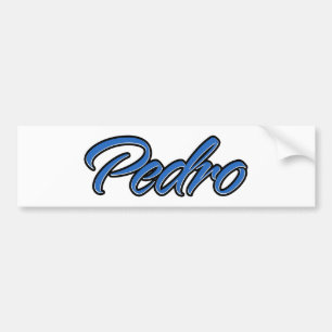Para Coche Pedro Nombre azul Aufkleber Pegatina Autoaufkleber
