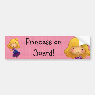 Para Coche Pegatina adaptable de la princesa a bordo