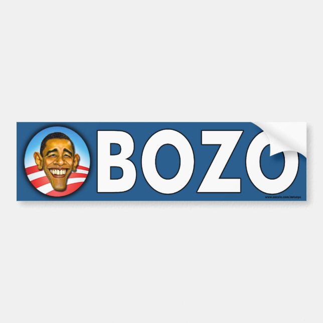 Para Coche Pegatina anti Obama del parachoques "Obozo" (Frente)