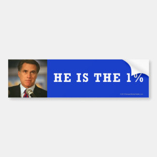 Para Coche Pegatina Anti-Romney el 1%