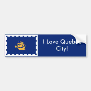 Para Coche Pegatina Bandera de Quebec City, Canadá