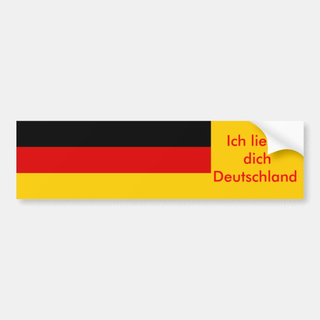 Para Coche Pegatina con bandera de Alemania (Frente)